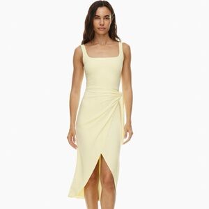 Aritzia Saturn Midi Dress - Yellow